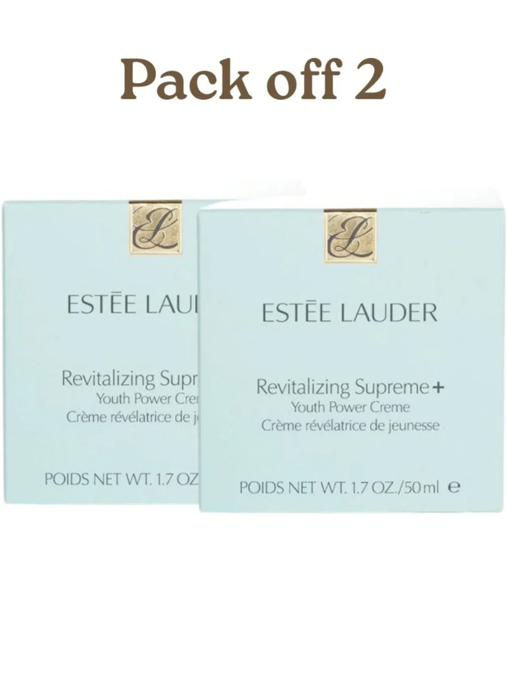 Estée Lauder Revitalizing Supreme+ Youth Power Crème 2.5 oz 75ml Pack of 2 New